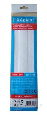 FIXAplast SENSITIVE náplasť textilná priedušná 0,5m x 6cm, 1x1 ks