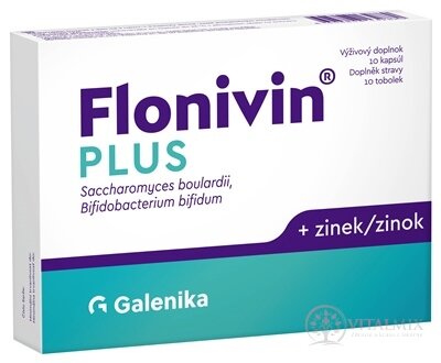 Flonivin PLUS cps (Saccharomyces + Bifidobacterium + zinok) 1x10 ks