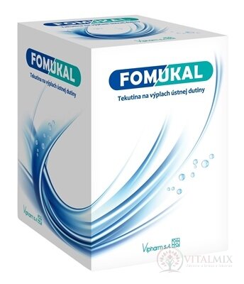 FOMUKAL Tekutina na výplach ústnej dutiny roztok A + B (2x225 ml + 2x225 ml) 30 dávok, 1x900 ml