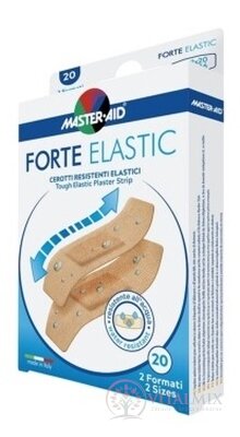 FORTE ELASTIC Náplasť elastická vodeodolná, 2 veľkosti (78x20 mm, 78x26 mm) 1x20 ks