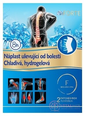 FORTE Náplasť uľavujúca od bolesti chladivá, hydrogélová, 7 x10 cm, 1x2 ks