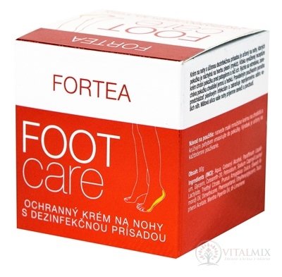 FORTEA FOOT CARE krém s dezinfekčnou prísadou ochranný, na nohy 1x80 g