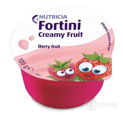Fortini Creamy Fruit Multi Fibre príchuť červené ovocie 4x100 g
