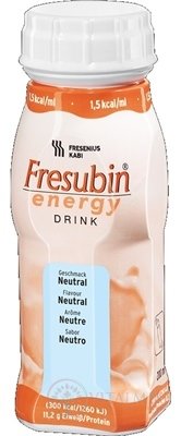 Fresubin Energy DRINK sol, príchuť neutrálna 4x200 ml (800 ml)