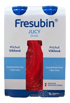 Fresubin Jucy DRINK príchuť višňová 4x200 ml (800 ml)