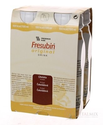 Fresubin Original DRINK EasyBottle, príchuť čokoládová, 4x200 ml (800 ml)