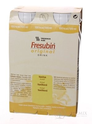 Fresubin Original DRINK EasyBottle, príchuť vanilková, 4x200 ml (800 ml)