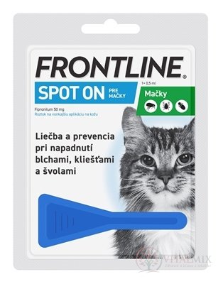 FRONTLINE Spot-on pre mačky sol (na kožu, pipeta) 1x0,5 ml