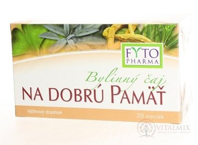 FYTO Bylinný čaj NA DOBRÚ PAMÄŤ 20x1,25 g (25 g)