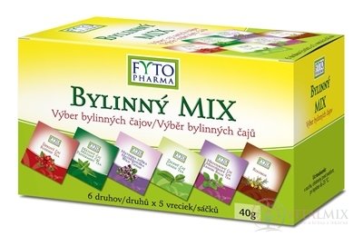 FYTO BYLINNÝ MIX 6 druhov čajov po 5 vrecúšok, 1x1 set