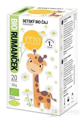 FYTO DETSKÝ BIO ČAJ RUMANČEK (od ukončeného 1. týždňa) 20x1,5 g (30 g)