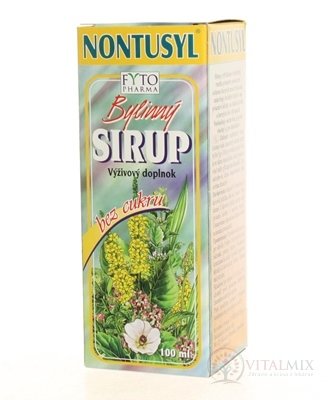 FYTO NONTUSYL Bylinný SIRUP bez cukru 1x100 ml