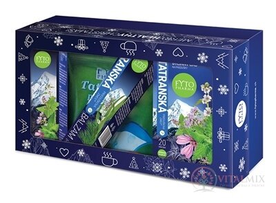 FYTO Tatranská priedušková zmes DARČEKOVÝ SET vianočný (čaj + sirup + balzam + cukríky) 1x1 set