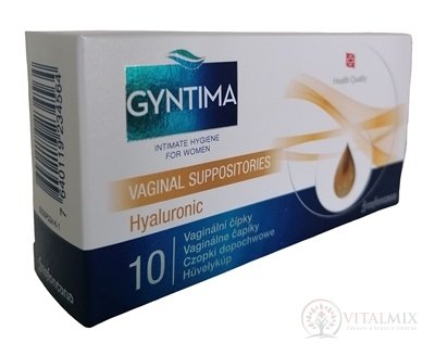 fytofontana GYNTIMA Hyaluronic Vaginálne čapíky (inov.2020) 1x10 ks