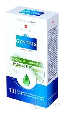 fytofontana GYNTIMA Probiotica FORTE vaginálne čapíky (inov.2025) 1x10 ks