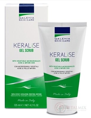 GALENIA KERALISE GEL SCRUB gélový píling na tvár a telo 1x125 ml