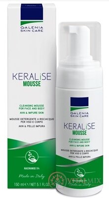 GALENIA KERALISE MOUSE čistiaca pena na tvár, maz a nečistoty 1x150 ml