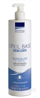 GALENIA LIPIOL BASE CREMA CORPO telový krém s vysokým obsahom lipidov, suchá pokožka 1x500 ml