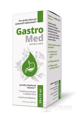 GastroMed perorálny roztok 50+10 (60 ml)