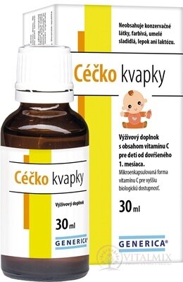 GENERICA Céčko kvapky pre deti od dovŕšeného 1. mesiaca, 1x30 ml