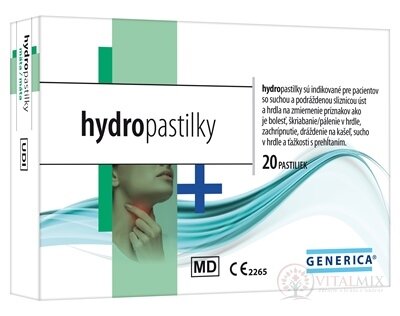 GENERICA hydropastilky mäta 1x20 ks