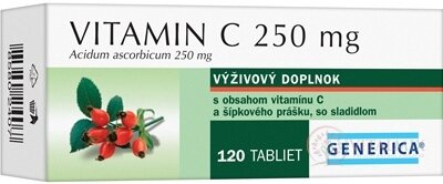 GENERICA Vitamin C 250 mg tbl 1x120 ks