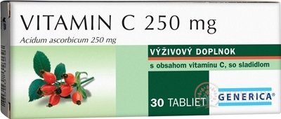 GENERICA Vitamin C 250 mg tbl 1x30 ks