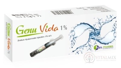 Genu Vida 1,0% Intraartikulárny roztok injekcia hyaluronátu sodného 1x2 ml