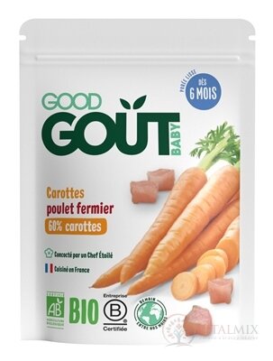 Good Gout BIO Mrkva s farmárskym kuriatkom príkrm (od ukonč. 6. mesiaca) 1x190 g
