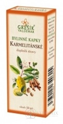GREŠÍK BYLINNÉ KVAPKY KARMELITÁNSKE 1x50 ml