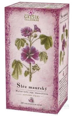 GREŠÍK SLEZ MAURSKÝ bylinný čaj v nálevových vreckách 20x1 g (20 g)