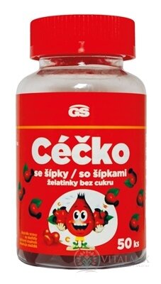 GS Céčko so šípkami želatínky bez cukru 1x50 ks
