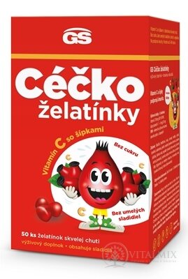GS CÉČKO želatínky vitamín C so šípkami 1x50 ks