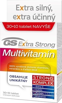 GS Extra Strong Multivitamín tbl 30+10 navyše (40 ks)