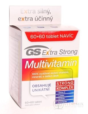 GS Extra Strong Multivitamín tbl 60+60 navyše (120 ks)