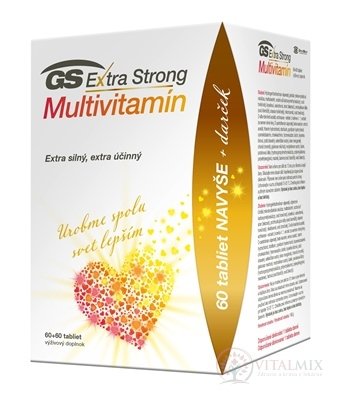 GS Extra Strong Multivitamín darček 2021 tbl 60+60 navyše (120 ks)