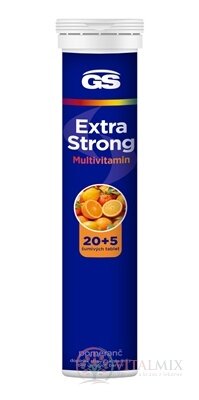 GS Extra Strong Multivitamin tbl eff príchuť pomaranč 20+5 (25 ks)