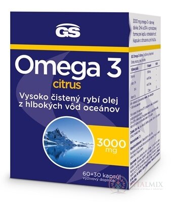 GS Omega 3 citrus cps (inov.2023) 60+30 (90 ks)