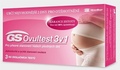 GS Ovultest 3v1 ovulačný test samodiagnostický 1x3 ks