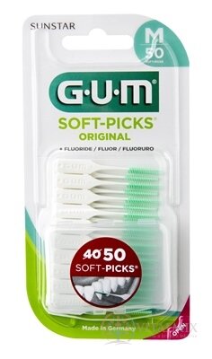 GUM Soft-Picks Original gumové medzizubné kefky, s fluoridmi, Medium 1x50 ks