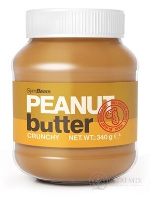 GymBeam Arašidové maslo 100% chrumkavé, 1x340 g