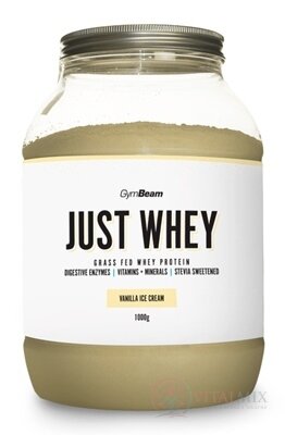GymBeam Proteín Just Whey sušený srvátkový proteínový prášok, príchuť vanilková zmrzlina, 1x1000 g