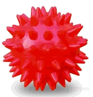 GYMY MASÁŽNA LOPTIČKA - ježko 5 cm červená, priemer 5 cm 1x1 ks