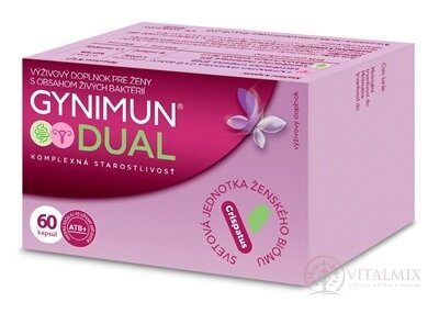 GYNIMUN DUAL cps pre ženy, s obsahom živých baktérií 1x60 ks