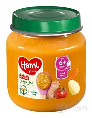 Hami príkrm Hovädzie na zelenine (od ukonč. 6. mesiaca) 1x125 g