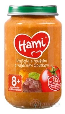 Hami príkrm Paradajky s hovädzím a vaječným žĺtkom (od ukonč. 8. mesiaca) 1x200 g