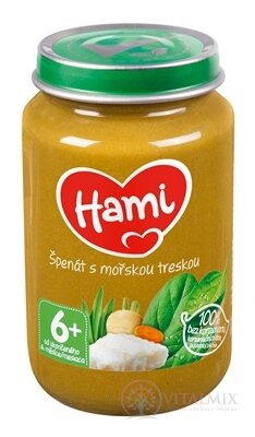 Hami príkrm Špenát s morskou treskou (od ukonč. 6. mesiaca) 1x200 g