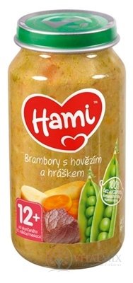 Hami príkrm Zemiaky s hovädzím a hráškom (od ukonč. 12. mesiaca) 1x250 g