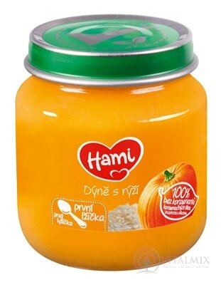 Hami zeleninový príkrm Tekvica s ryžou prvá lyžička (od ukonč. 4. mesiaca) 1x125 g