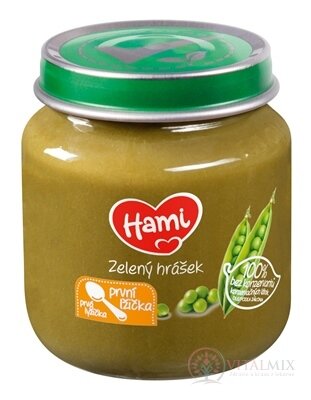 Hami zeleninový príkrm Zelený hrášok prvá lyžička (od ukonč. 4. mesiaca) 1x125 g